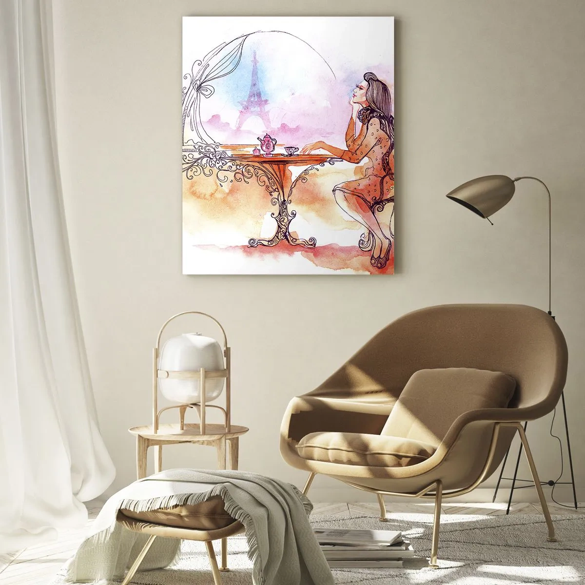 Tablou pe sticlă - Șic parizian - 50x70 cm