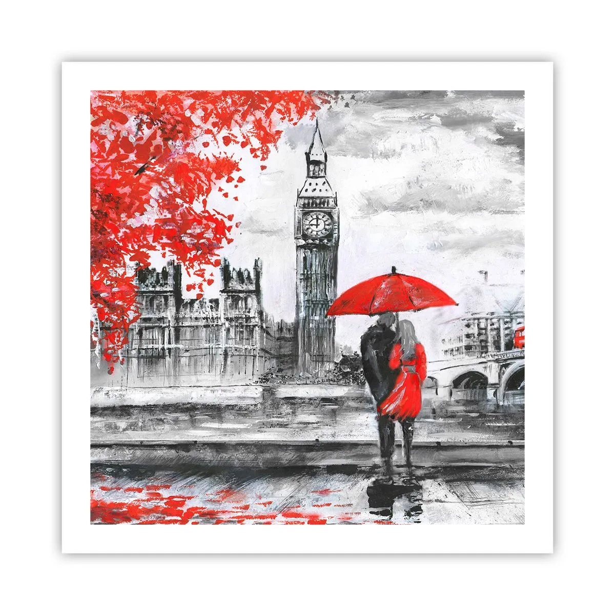 Poster - Îndrăgostit de Londra - 60x60 cm