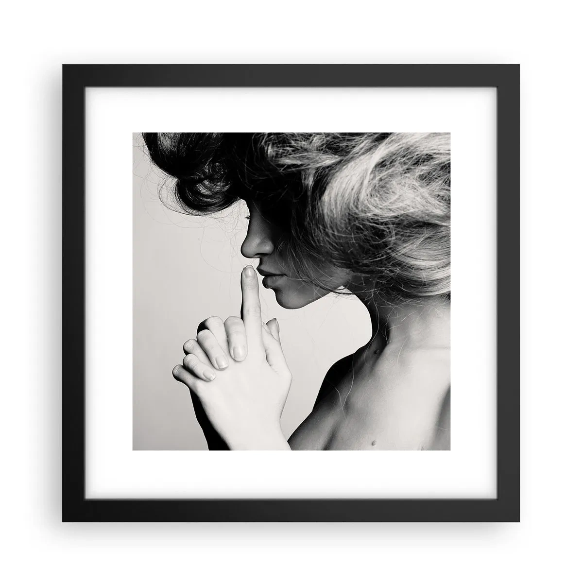 Poster în ramă neagră - Ascultă-te pe tine însuți - 30x30 cm