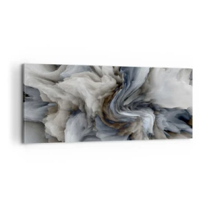 Tablou pe pânză - Piatră și floare - 100x40 cm