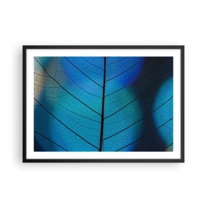 Poster în ramă neagră - Construcție de finețe - 70x50 cm