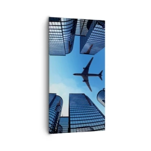 Tablou pe pânză - Vedere de pe ravenă de sticlă - 65x120 cm