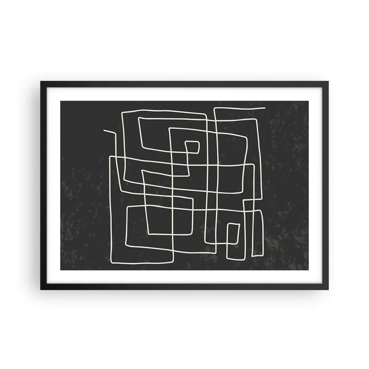 Poster în ramă neagră - Nu atât de simplu - 70x50 cm