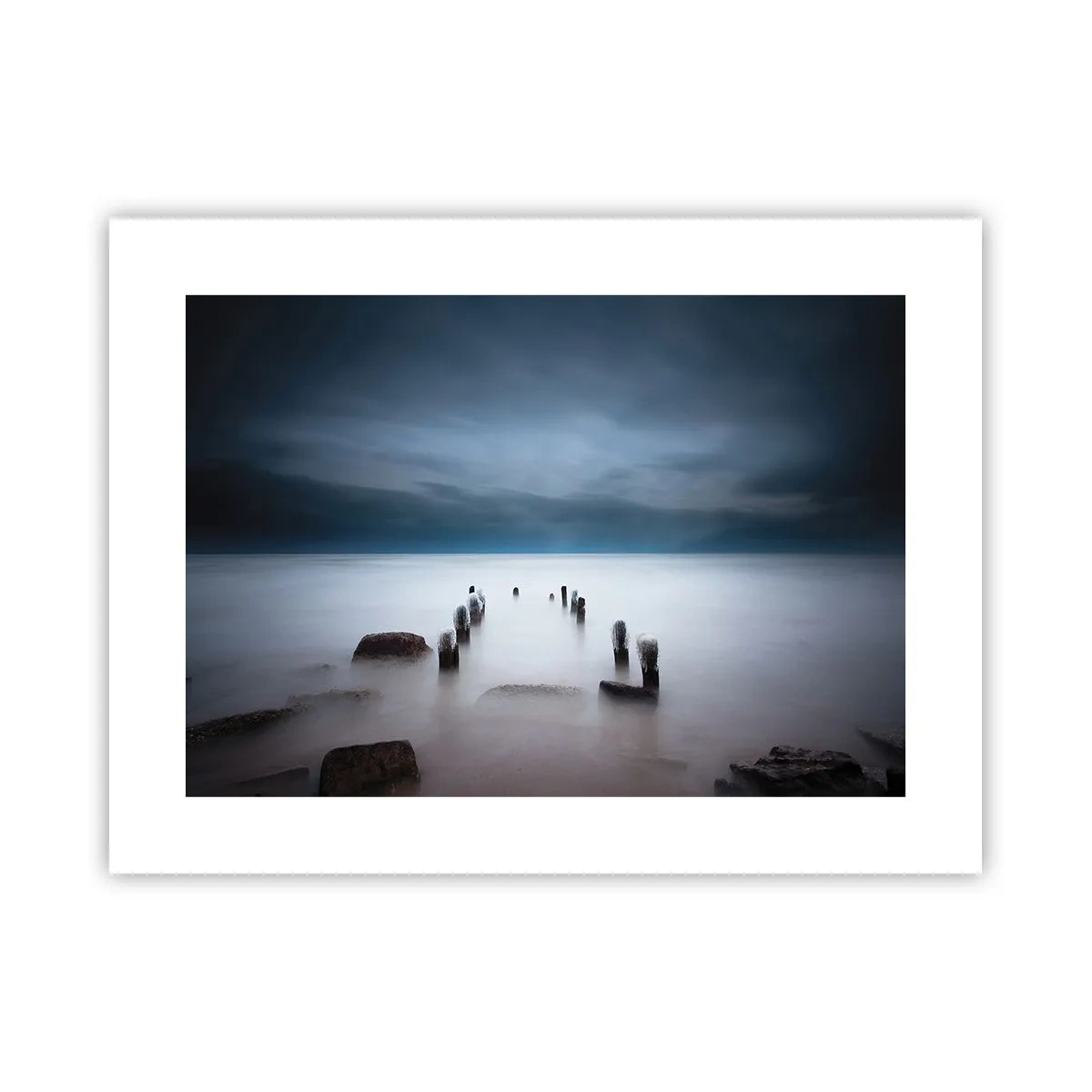 Poster - Un lac în ceața calmă - 40x30 cm