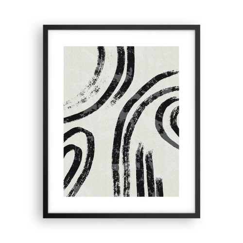 Poster în ramă neagră - Pe jumătate oprit - 40x50 cm