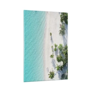 Tablou pe sticlă - Vacanță în paradis - 70x100 cm