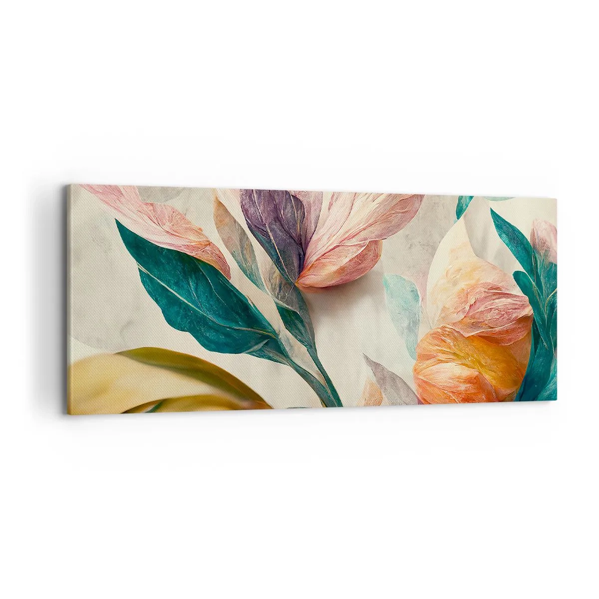 Tablou pe pânză - Flori din insulele sudice - 100x40 cm
