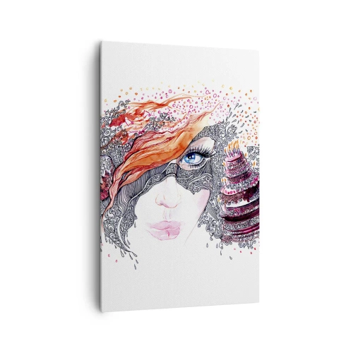 Tablou pe pânză - Cu ea fiecare zi e o sărbătoare - 80x120 cm