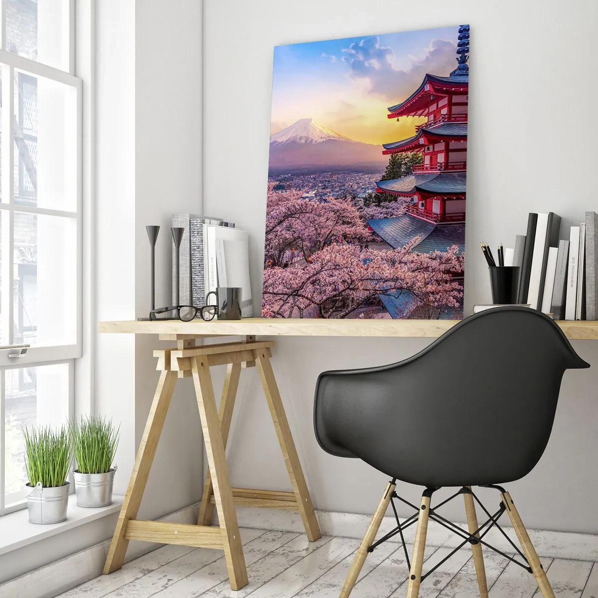 Tablou pe sticlă - Esența spiritului japonez - 50x70 cm