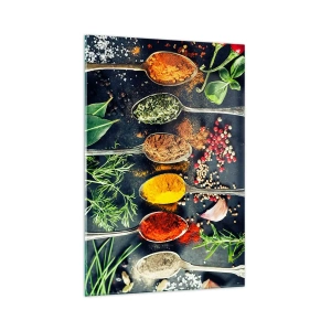 Tablou pe sticlă - Magie culinară - 70x100 cm