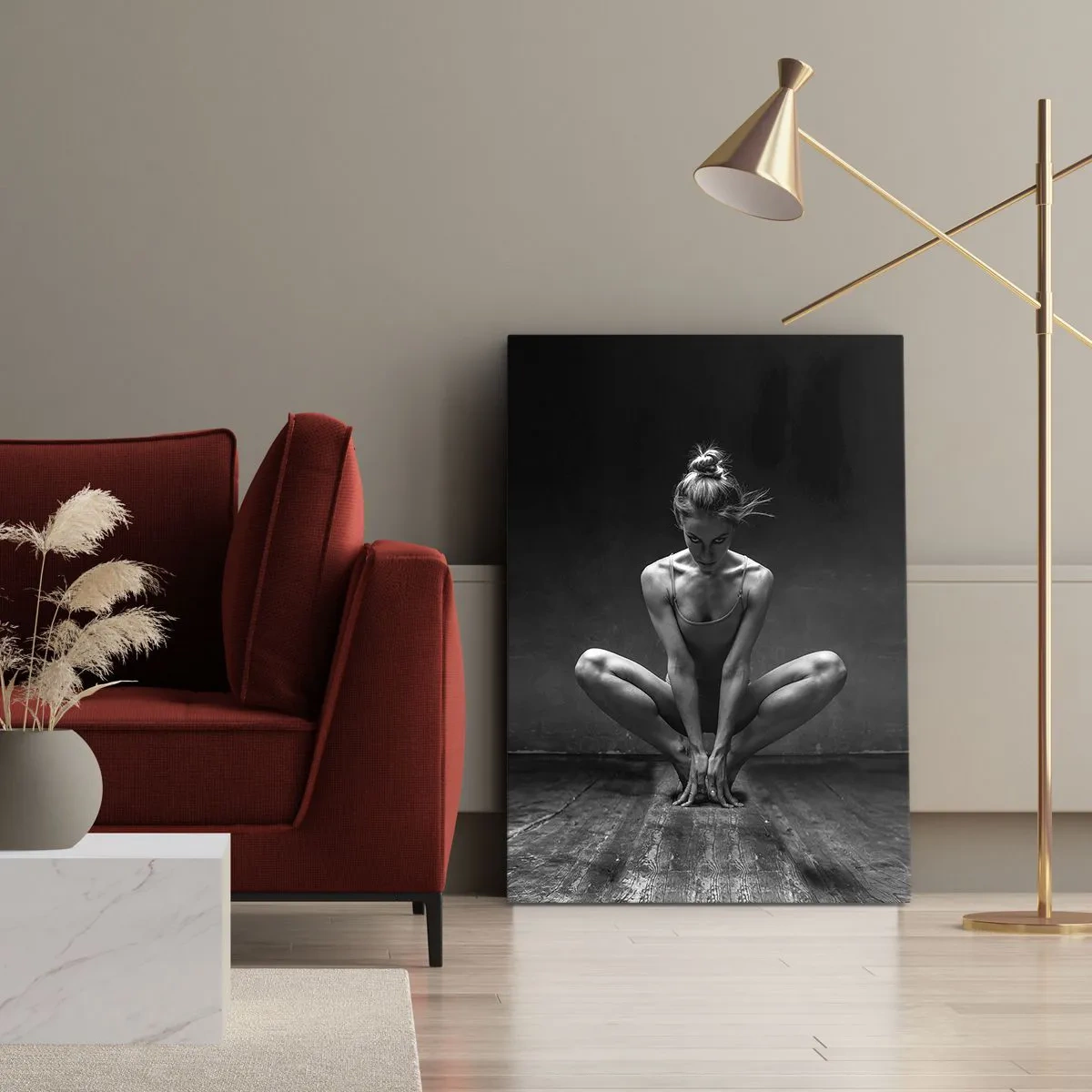 Tablou pe pânză - Energie de dans concentrată - 50x70 cm