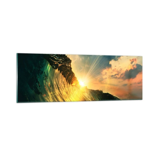 Tablou pe sticlă - Surferule, unde ești? - 90x30 cm