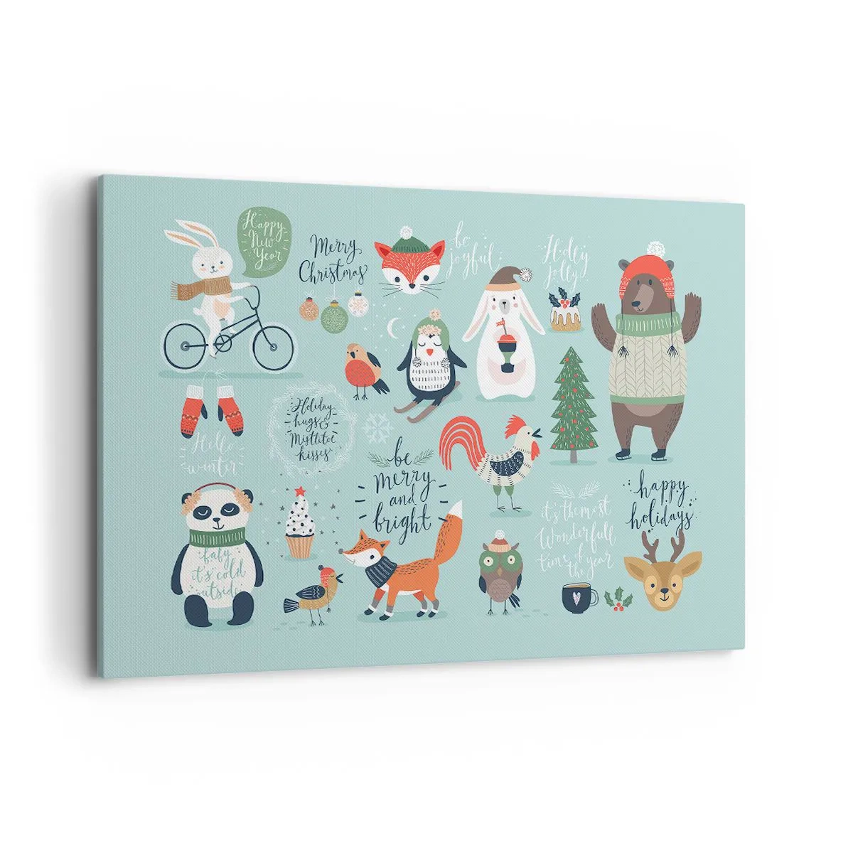 Tablou pe pânză - Să nu se termine niciodată Crăciunul! - 120x80 cm