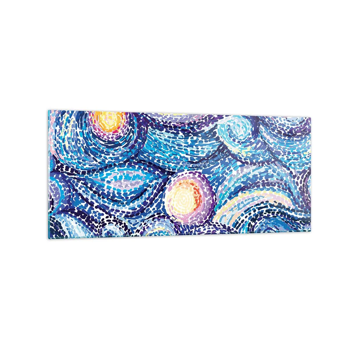 Tablou pe sticlă - Dintr-un tablou de van Gogh - 120x50 cm
