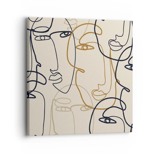 Tablou pe pânză - Portret multiplicat - 30x30 cm