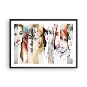 Poster în ramă neagră - Și întotdeauna ești TU - 70x50 cm