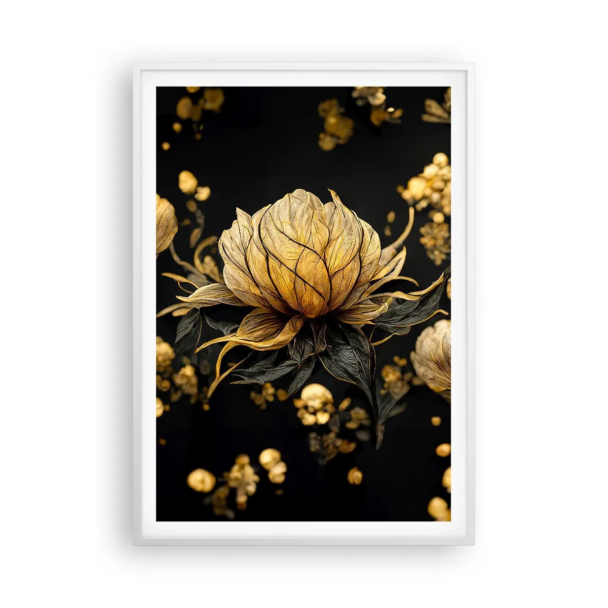 Poster în ramă albă - Fragilitate subtilă - 70x100 cm