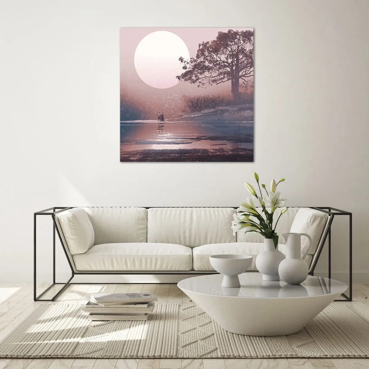 Tablou pe sticlă - Minuni nocturne - 70x70 cm