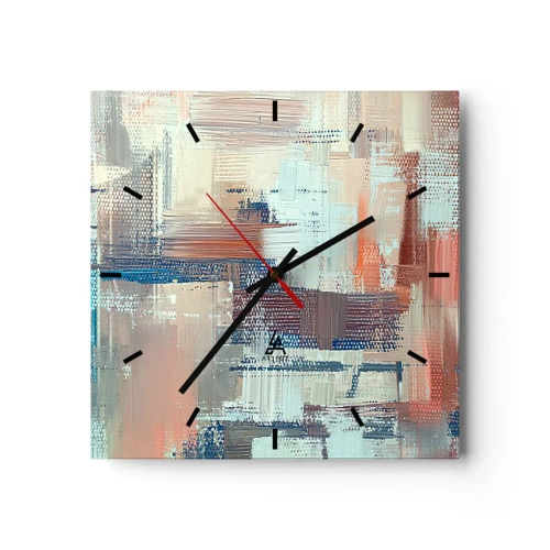 Ceas de perete - Ceas pe sticlă - Întinde-te spre lumină - 40x40 cm