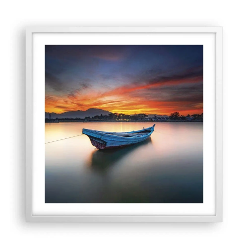 Poster în ramă albă - O noapte bună înainte - 50x50 cm