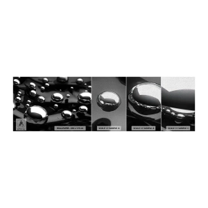 Mostră tapet Premium Canvas - Din adâncurile negre - Abstracția, Mingi cromate, 3D - 100x30 cm