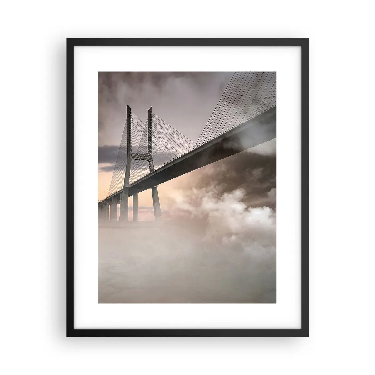 Poster în ramă neagră - Lângă un râu care nu există - 40x50 cm