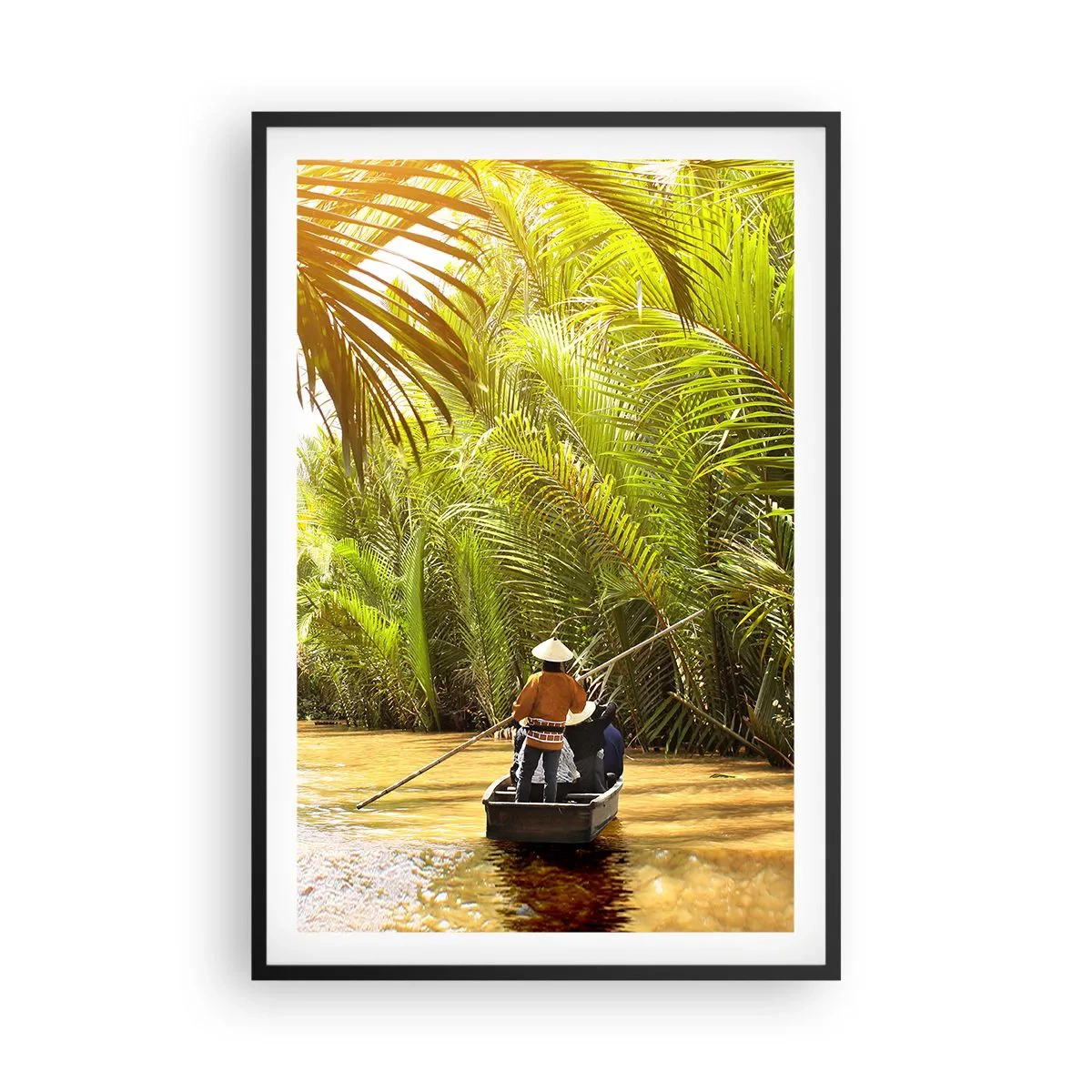 Poster în ramă neagră - Prin cheile din palmieri - 61x91 cm