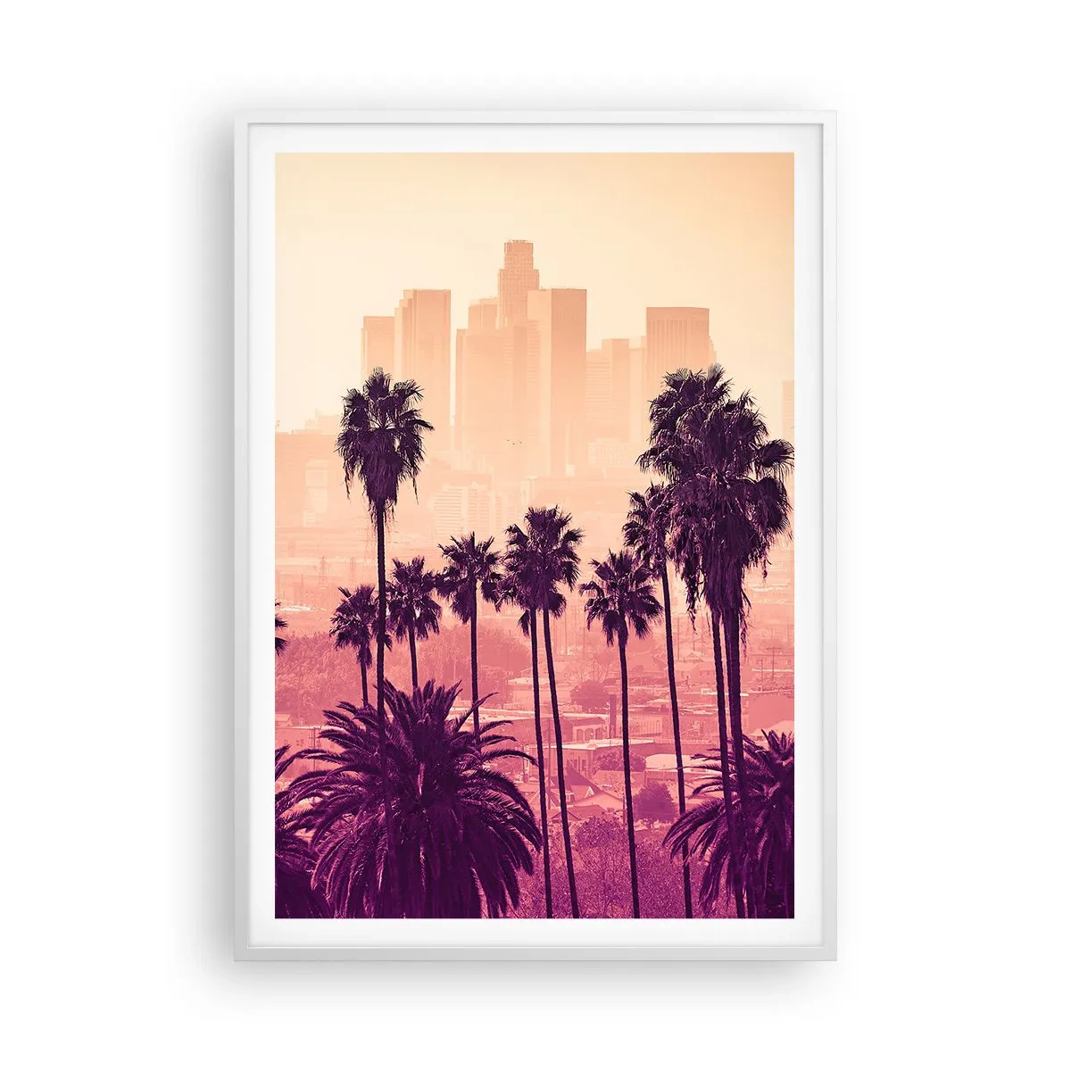Poster în ramă albă - Peisaj din California - 70x100 cm