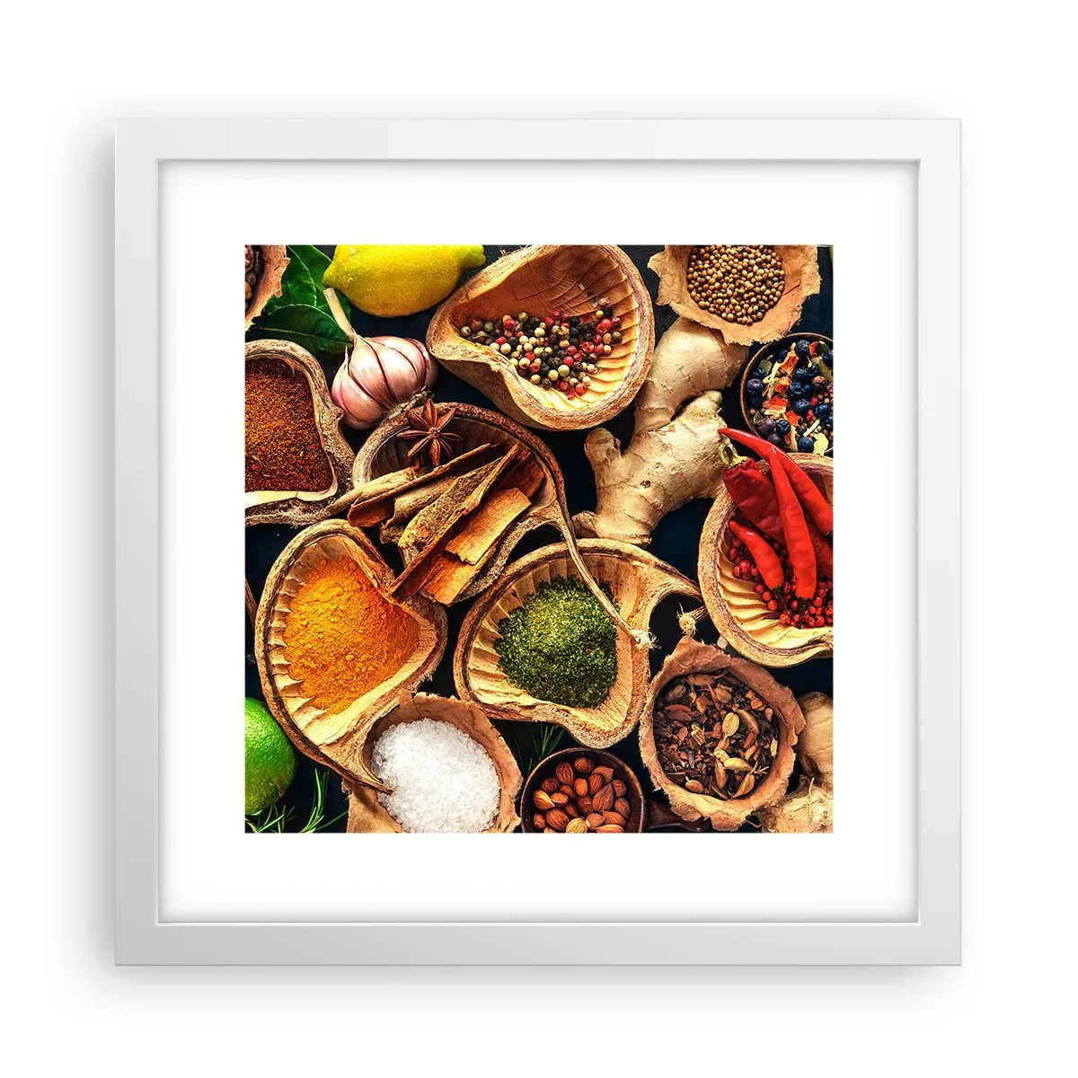 Poster în ramă albă - Ia ce vrei - 30x30 cm