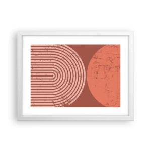 Poster în ramă albă - Relație strânsă - 40x30 cm