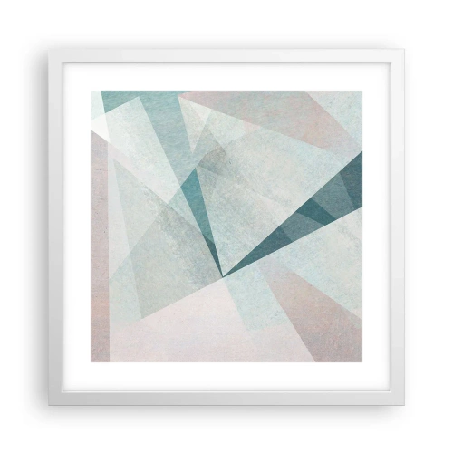 Poster în ramă albă - Calm și totuși dinamic - 40x40 cm