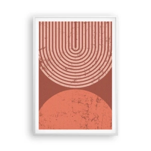 Poster în ramă albă - Relație strânsă - 70x100 cm