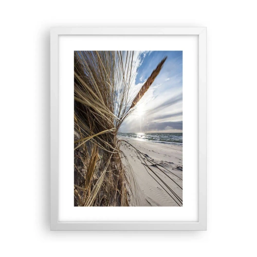Poster în ramă albă - O întâlnire a elementelor - 30x40 cm