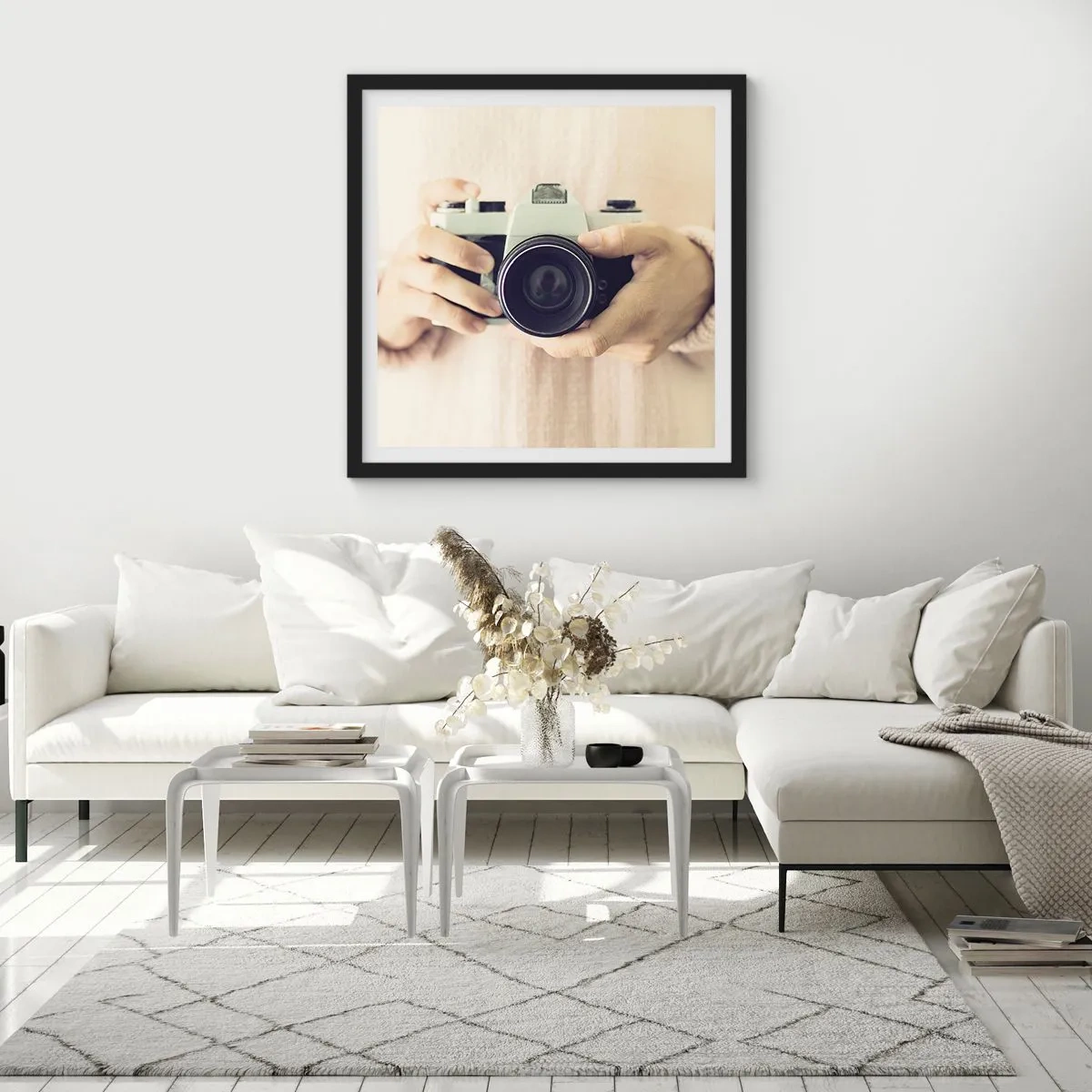 Poster în ramă neagră - Pentru a vedea mai multe... - 60x60 cm