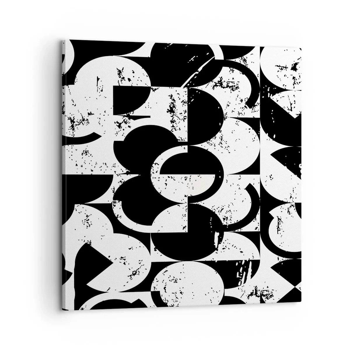 Tablou pe pânză - Albul e alb și negrul e negru - 60x60 cm