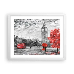 Poster în ramă albă - O zi excitantă - 50x40 cm