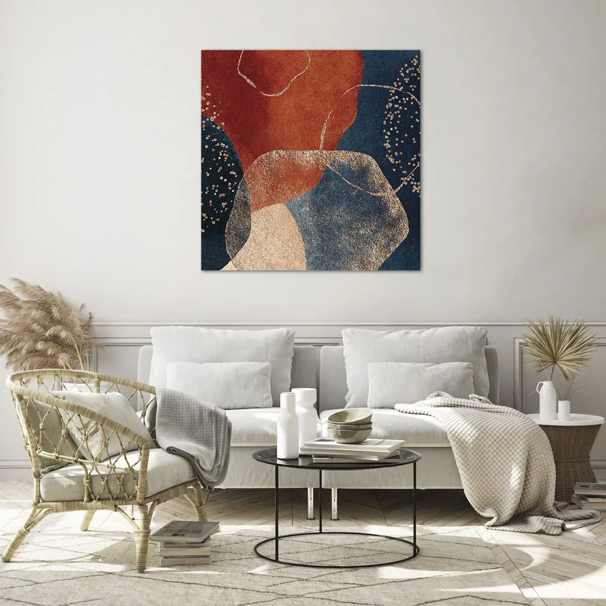 Tablou pe sticlă - Ușurința de a fi - 70x70 cm