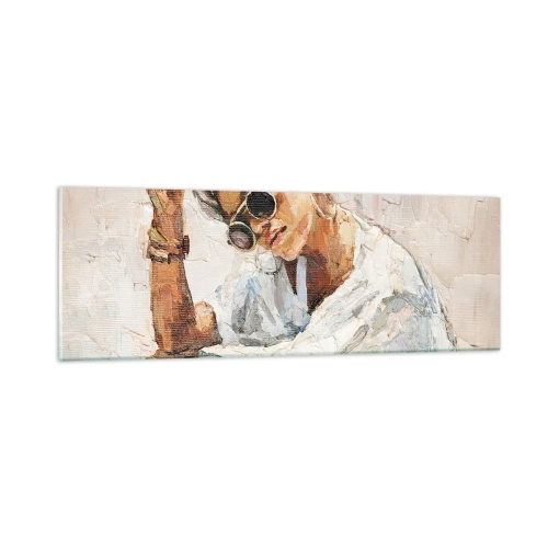 Tablou pe sticlă - Portret în plin soare - 90x30 cm