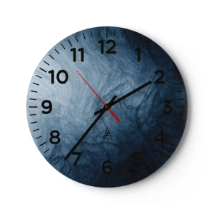 Ceas de perete - Ceas pe sticlă - În adâncuri - 30x30 cm
