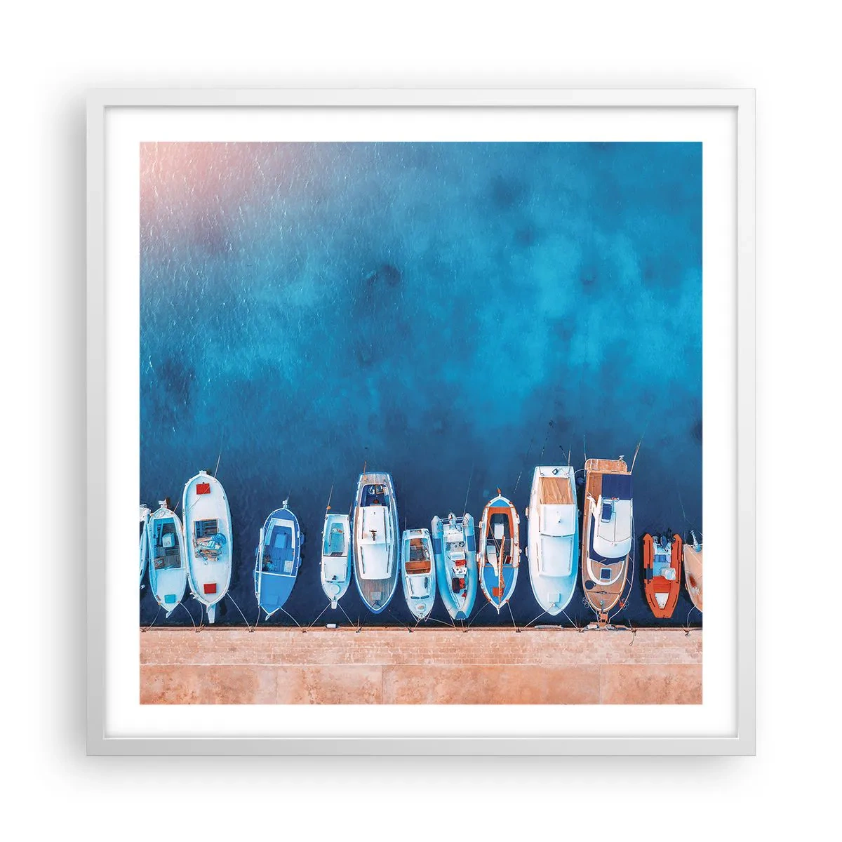 Poster în ramă albă - Aliniere - 60x60 cm