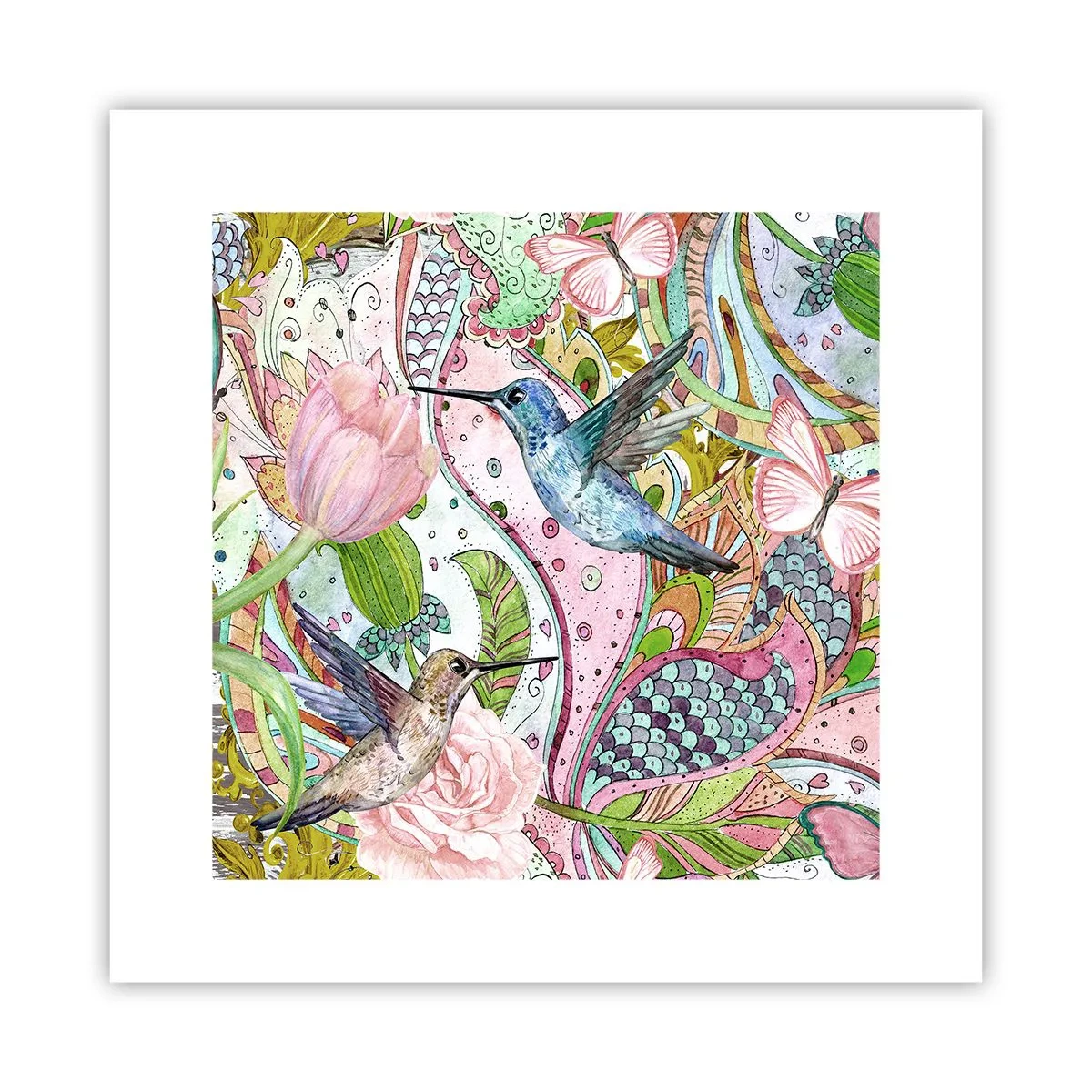 Poster - Încurcat în viță de vie - 30x30 cm