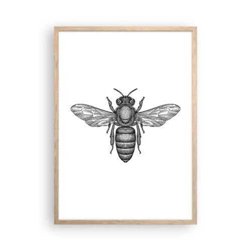 Poster în ramă de stejar deschis - Portret de insectă - 50x70 cm