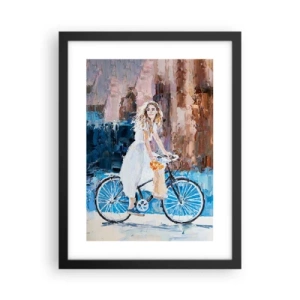 Poster în ramă neagră - Bucurie de dimineață - 30x40 cm
