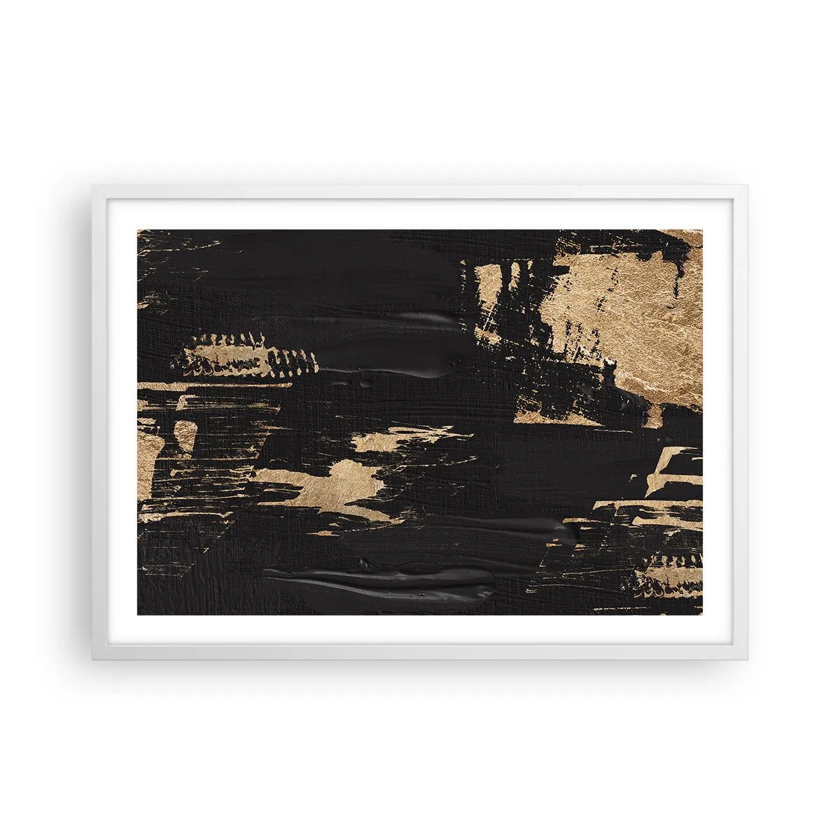 Poster în ramă albă - O urmă de atingere - 70x50 cm