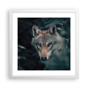 Poster în ramă albă - Vânător - 40x40 cm