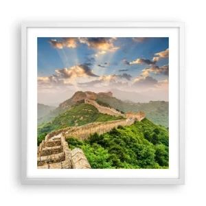 Poster în ramă albă - Măreția netrecătoare - 50x50 cm