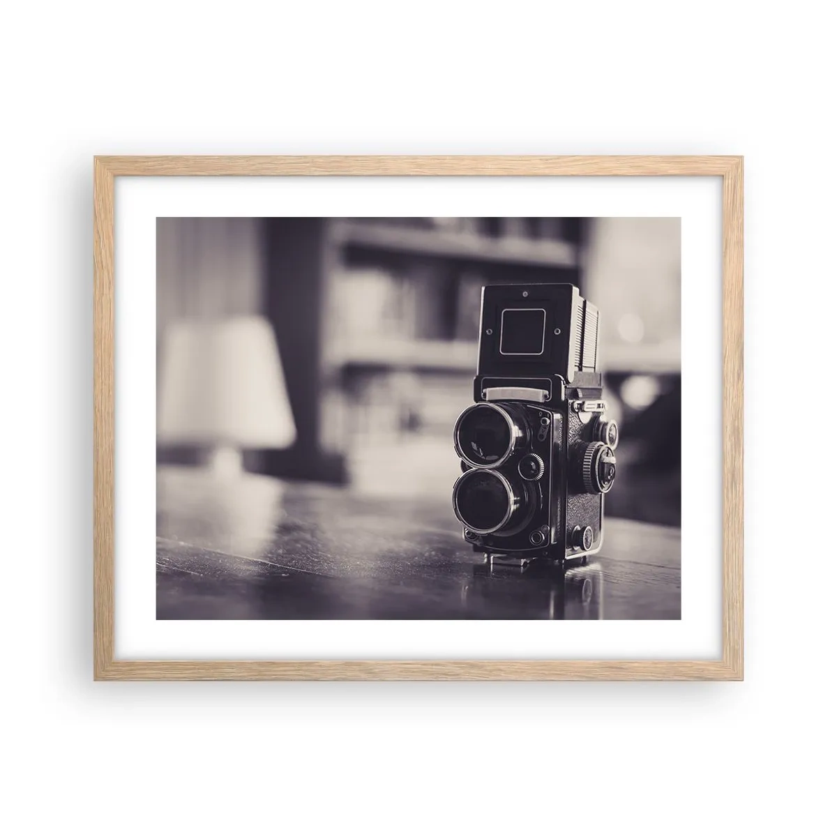Poster în ramă de stejar deschis - Magia fotografiei vechi - 50x40 cm