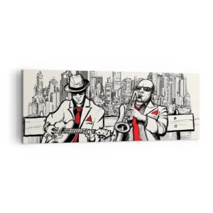 Tablou pe pânză - Improvizație la New York - 140x50 cm