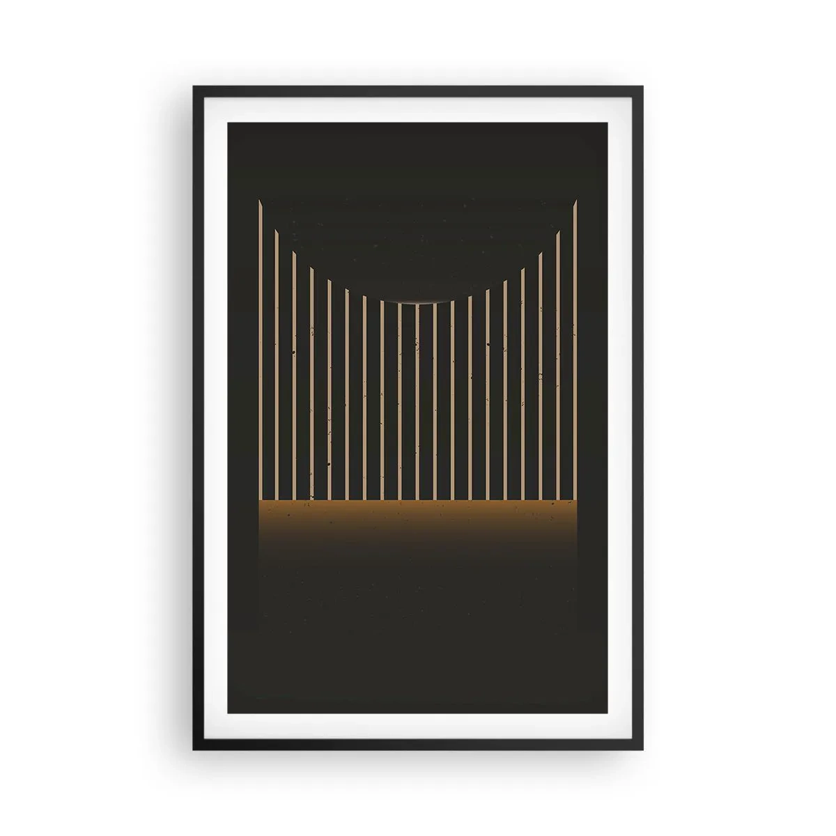 Poster în ramă neagră - Explorați întunericul - 61x91 cm