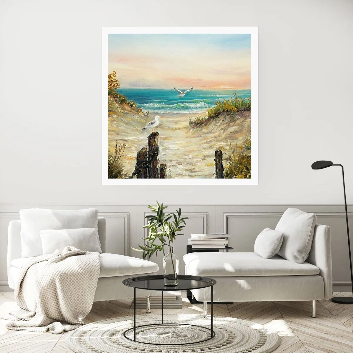 Poster - Retragere fără vânt - 40x40 cm